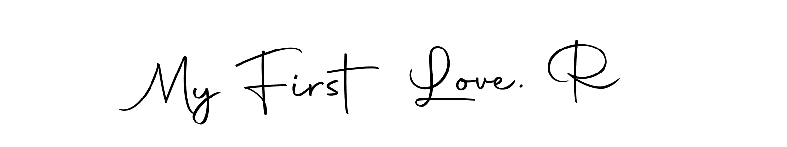 How to Draw My First Love. R signature style? Autography-DOLnW is a latest design signature styles for name My First Love. R. My First Love. R signature style 10 images and pictures png