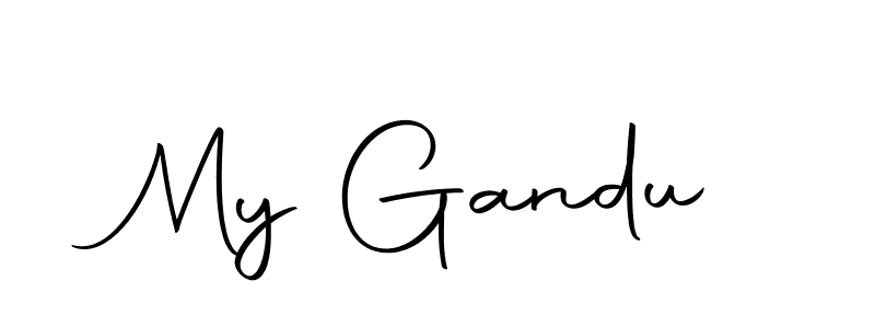 How to make My Gandu name signature. Use Autography-DOLnW style for creating short signs online. This is the latest handwritten sign. My Gandu signature style 10 images and pictures png