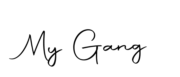 Also we have My Gang name is the best signature style. Create professional handwritten signature collection using Autography-DOLnW autograph style. My Gang signature style 10 images and pictures png