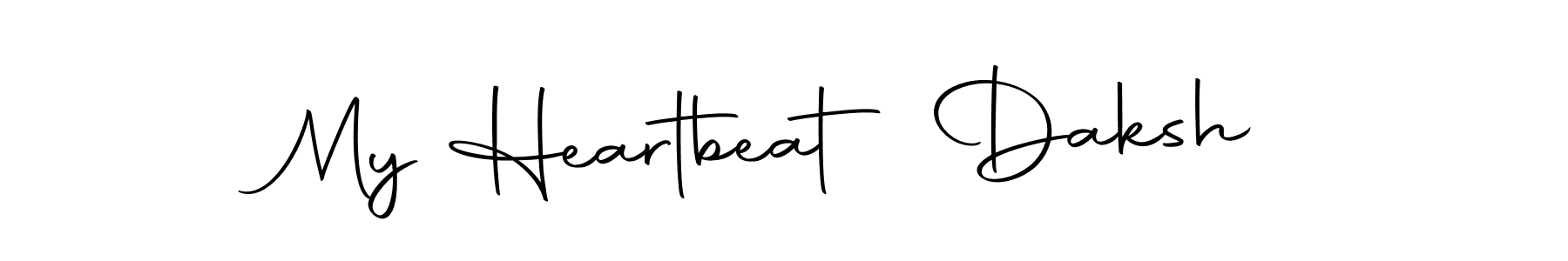Make a short My Heartbeat Daksh signature style. Manage your documents anywhere anytime using Autography-DOLnW. Create and add eSignatures, submit forms, share and send files easily. My Heartbeat Daksh signature style 10 images and pictures png
