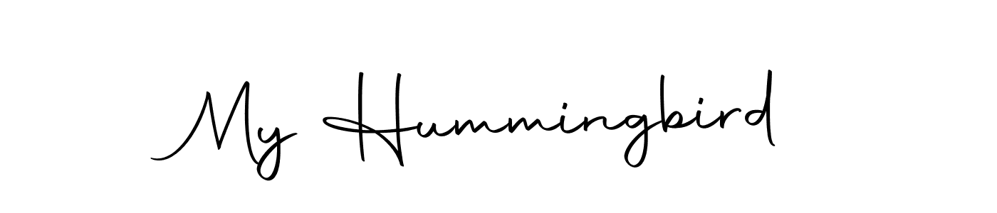 Design your own signature with our free online signature maker. With this signature software, you can create a handwritten (Autography-DOLnW) signature for name My Hummingbird. My Hummingbird signature style 10 images and pictures png