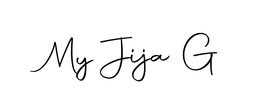 The best way (Autography-DOLnW) to make a short signature is to pick only two or three words in your name. The name My Jija G include a total of six letters. For converting this name. My Jija G signature style 10 images and pictures png