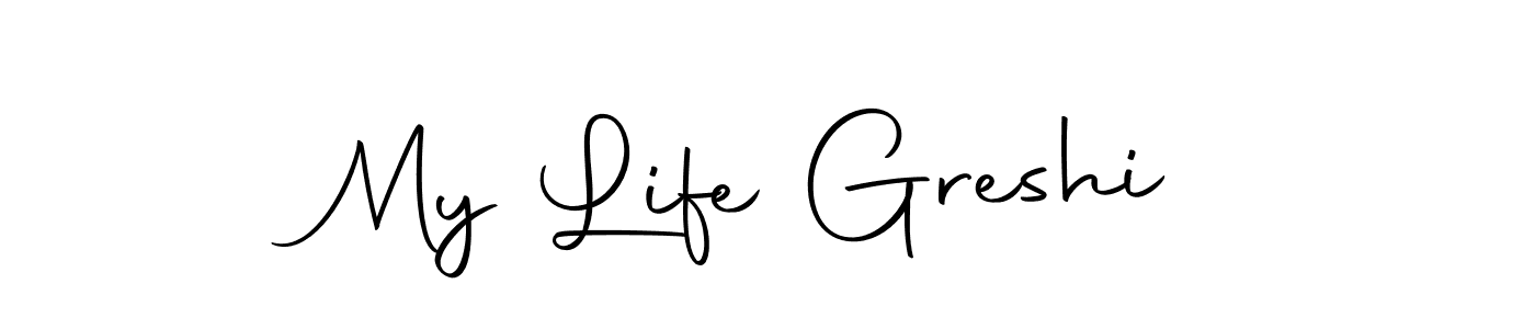 Once you've used our free online signature maker to create your best signature Autography-DOLnW style, it's time to enjoy all of the benefits that My Life Greshi name signing documents. My Life Greshi signature style 10 images and pictures png