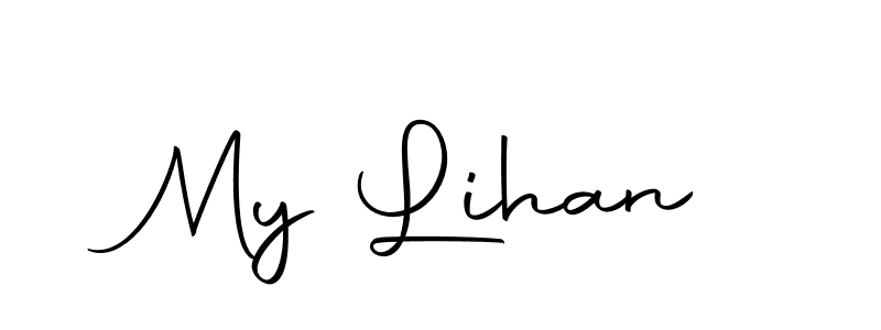 You can use this online signature creator to create a handwritten signature for the name My Lihan. This is the best online autograph maker. My Lihan signature style 10 images and pictures png