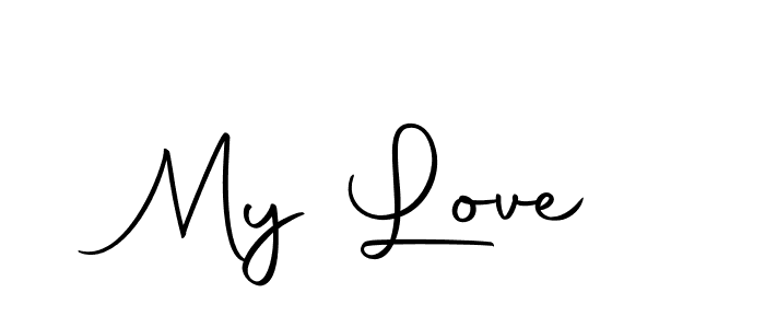 My Love stylish signature style. Best Handwritten Sign (Autography-DOLnW) for my name. Handwritten Signature Collection Ideas for my name My Love. My Love signature style 10 images and pictures png