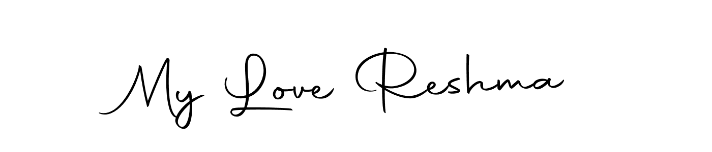 Use a signature maker to create a handwritten signature online. With this signature software, you can design (Autography-DOLnW) your own signature for name My Love Reshma. My Love Reshma signature style 10 images and pictures png