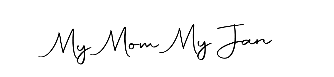 You should practise on your own different ways (Autography-DOLnW) to write your name (My Mom My Jan) in signature. don't let someone else do it for you. My Mom My Jan signature style 10 images and pictures png