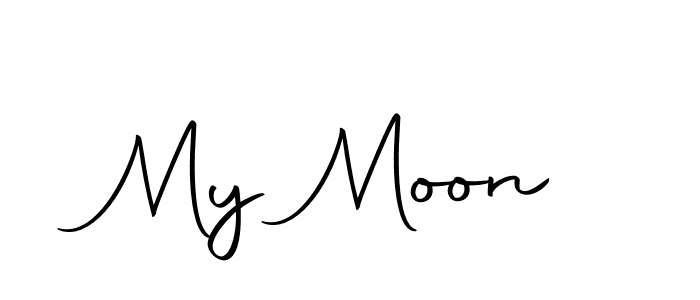 Create a beautiful signature design for name My Moon. With this signature (Autography-DOLnW) fonts, you can make a handwritten signature for free. My Moon signature style 10 images and pictures png