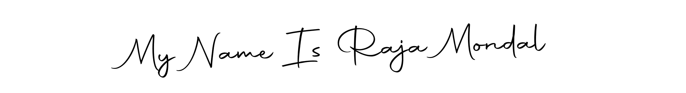 The best way (Autography-DOLnW) to make a short signature is to pick only two or three words in your name. The name My Name Is Raja Mondal include a total of six letters. For converting this name. My Name Is Raja Mondal signature style 10 images and pictures png