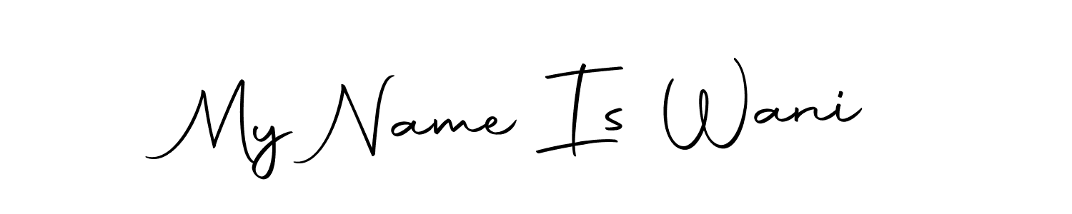 Best and Professional Signature Style for My Name Is Wani. Autography-DOLnW Best Signature Style Collection. My Name Is Wani signature style 10 images and pictures png