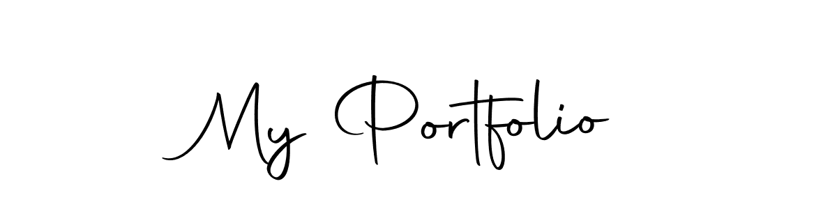 Create a beautiful signature design for name My Portfolio. With this signature (Autography-DOLnW) fonts, you can make a handwritten signature for free. My Portfolio signature style 10 images and pictures png