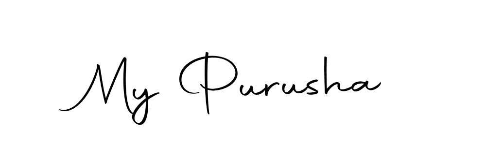 Make a beautiful signature design for name My Purusha. With this signature (Autography-DOLnW) style, you can create a handwritten signature for free. My Purusha signature style 10 images and pictures png