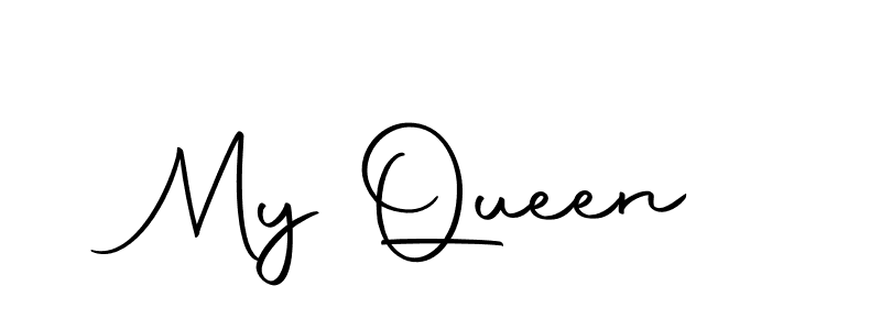 My Queen stylish signature style. Best Handwritten Sign (Autography-DOLnW) for my name. Handwritten Signature Collection Ideas for my name My Queen. My Queen signature style 10 images and pictures png