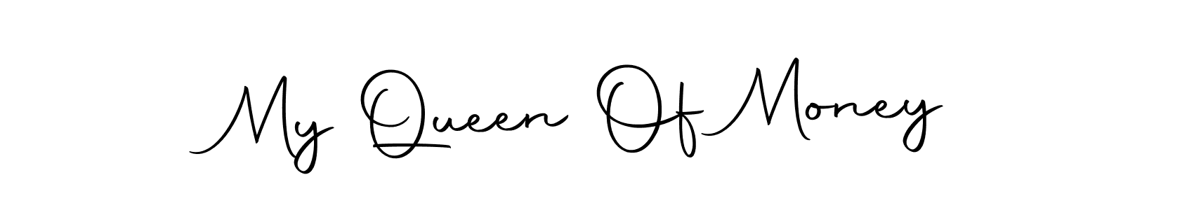 How to make My Queen Of Money name signature. Use Autography-DOLnW style for creating short signs online. This is the latest handwritten sign. My Queen Of Money signature style 10 images and pictures png