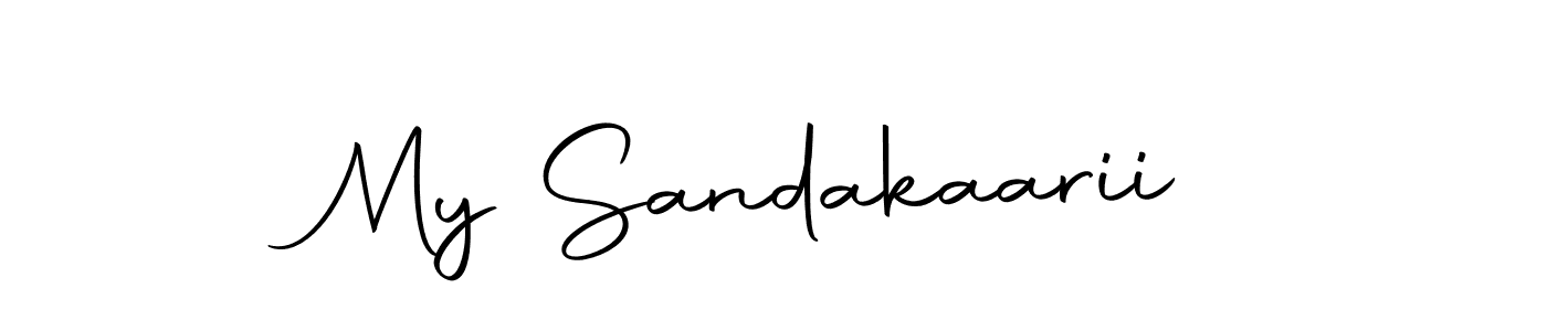 How to make My Sandakaarii name signature. Use Autography-DOLnW style for creating short signs online. This is the latest handwritten sign. My Sandakaarii signature style 10 images and pictures png