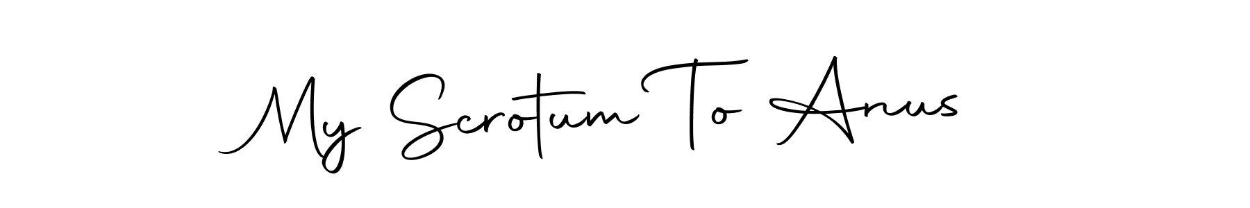 Use a signature maker to create a handwritten signature online. With this signature software, you can design (Autography-DOLnW) your own signature for name My Scrotum To Anus. My Scrotum To Anus signature style 10 images and pictures png