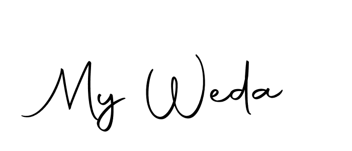 How to Draw My Weda signature style? Autography-DOLnW is a latest design signature styles for name My Weda. My Weda signature style 10 images and pictures png