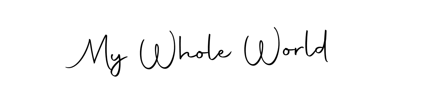 Also we have My Whole World name is the best signature style. Create professional handwritten signature collection using Autography-DOLnW autograph style. My Whole World signature style 10 images and pictures png