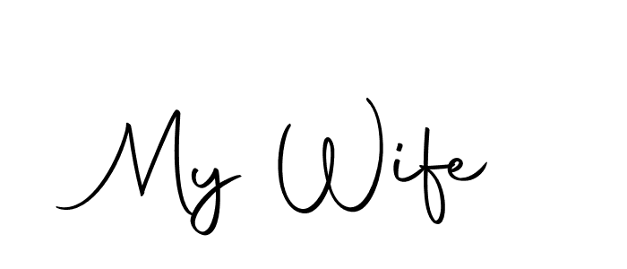 Here are the top 10 professional signature styles for the name My Wife. These are the best autograph styles you can use for your name. My Wife signature style 10 images and pictures png