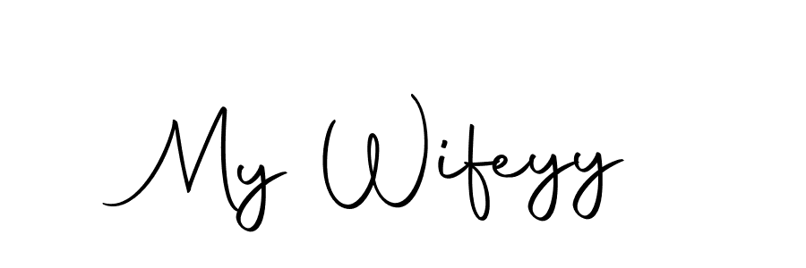 You should practise on your own different ways (Autography-DOLnW) to write your name (My Wifeyy) in signature. don't let someone else do it for you. My Wifeyy signature style 10 images and pictures png