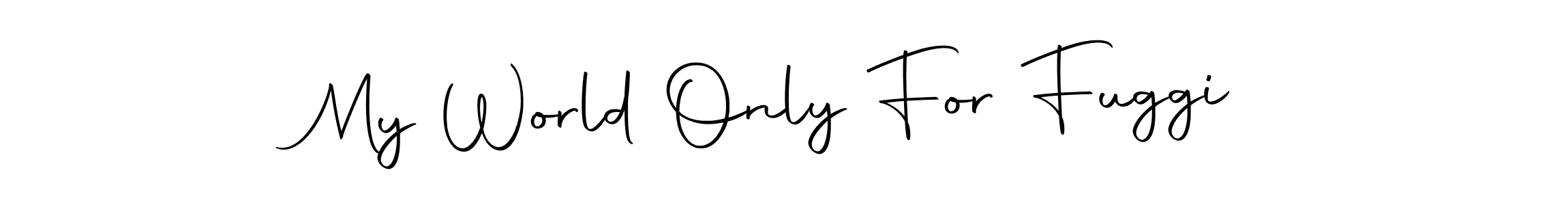 Make a beautiful signature design for name My World Only For Fuggi. Use this online signature maker to create a handwritten signature for free. My World Only For Fuggi signature style 10 images and pictures png