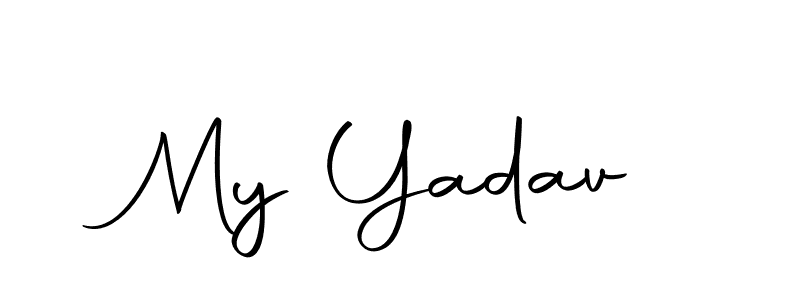 Make a beautiful signature design for name My Yadav. Use this online signature maker to create a handwritten signature for free. My Yadav signature style 10 images and pictures png