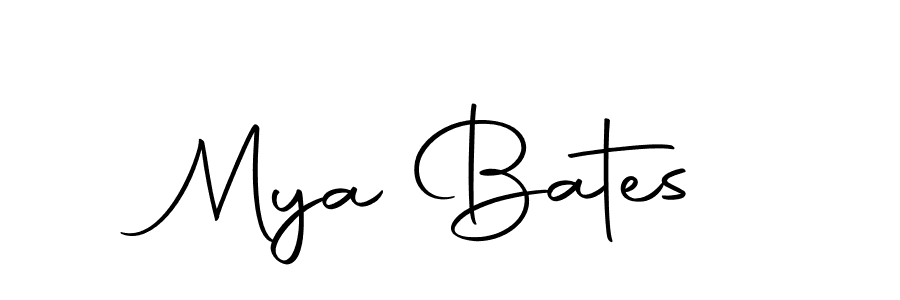 Mya Bates stylish signature style. Best Handwritten Sign (Autography-DOLnW) for my name. Handwritten Signature Collection Ideas for my name Mya Bates. Mya Bates signature style 10 images and pictures png