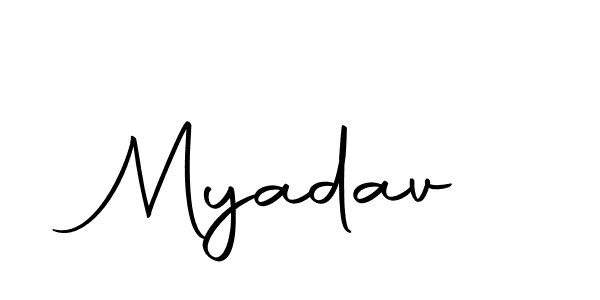 Make a beautiful signature design for name Myadav. With this signature (Autography-DOLnW) style, you can create a handwritten signature for free. Myadav signature style 10 images and pictures png