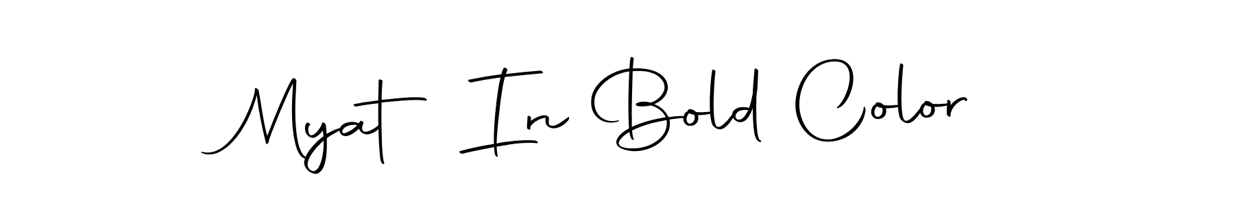 The best way (Autography-DOLnW) to make a short signature is to pick only two or three words in your name. The name Myat In Bold Color include a total of six letters. For converting this name. Myat In Bold Color signature style 10 images and pictures png