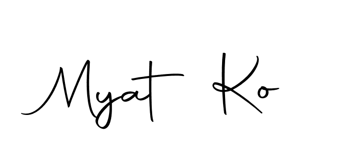 How to make Myat Ko signature? Autography-DOLnW is a professional autograph style. Create handwritten signature for Myat Ko name. Myat Ko signature style 10 images and pictures png