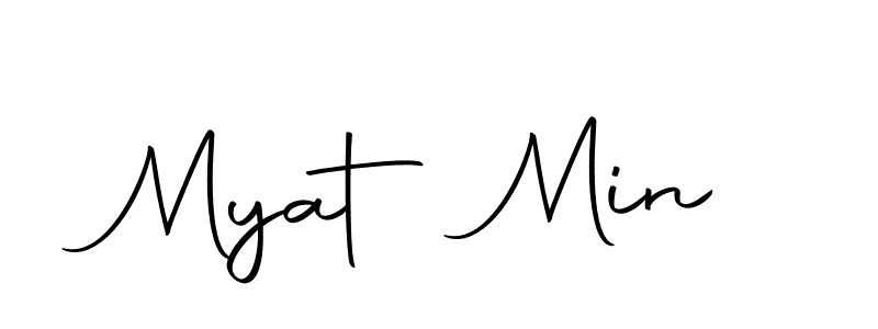 You should practise on your own different ways (Autography-DOLnW) to write your name (Myat Min) in signature. don't let someone else do it for you. Myat Min signature style 10 images and pictures png