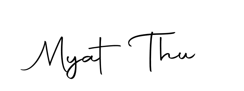 Create a beautiful signature design for name Myat Thu. With this signature (Autography-DOLnW) fonts, you can make a handwritten signature for free. Myat Thu signature style 10 images and pictures png