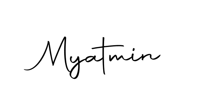 The best way (Autography-DOLnW) to make a short signature is to pick only two or three words in your name. The name Myatmin include a total of six letters. For converting this name. Myatmin signature style 10 images and pictures png
