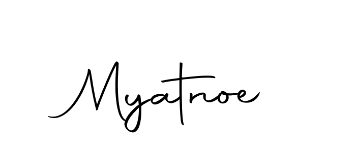 Make a beautiful signature design for name Myatnoe. With this signature (Autography-DOLnW) style, you can create a handwritten signature for free. Myatnoe signature style 10 images and pictures png