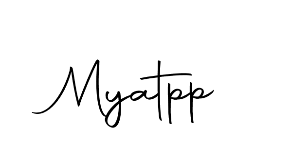 Create a beautiful signature design for name Myatpp. With this signature (Autography-DOLnW) fonts, you can make a handwritten signature for free. Myatpp signature style 10 images and pictures png