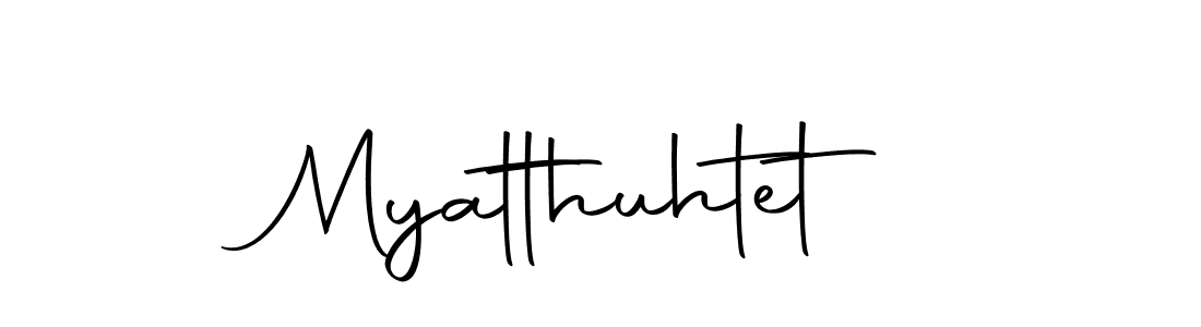 How to make Myatthuhtet name signature. Use Autography-DOLnW style for creating short signs online. This is the latest handwritten sign. Myatthuhtet signature style 10 images and pictures png