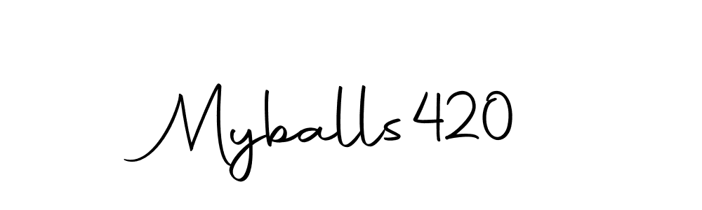 Create a beautiful signature design for name Myballs420. With this signature (Autography-DOLnW) fonts, you can make a handwritten signature for free. Myballs420 signature style 10 images and pictures png