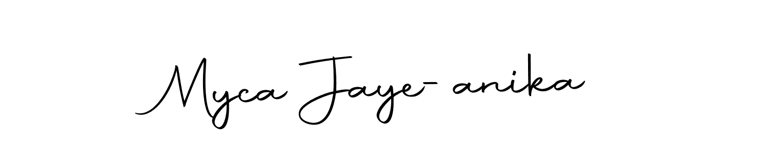 This is the best signature style for the Myca Jaye-anika name. Also you like these signature font (Autography-DOLnW). Mix name signature. Myca Jaye-anika signature style 10 images and pictures png