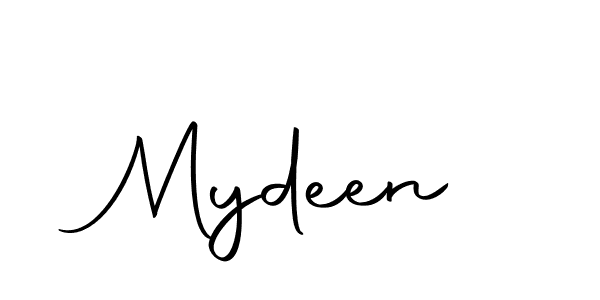 How to make Mydeen signature? Autography-DOLnW is a professional autograph style. Create handwritten signature for Mydeen name. Mydeen signature style 10 images and pictures png