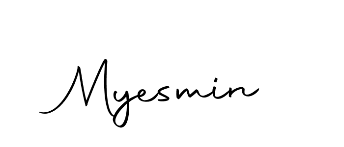 Use a signature maker to create a handwritten signature online. With this signature software, you can design (Autography-DOLnW) your own signature for name Myesmin. Myesmin signature style 10 images and pictures png
