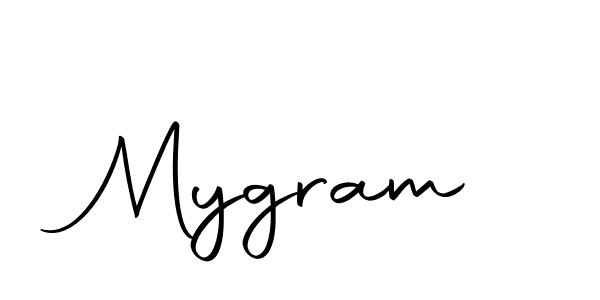 Use a signature maker to create a handwritten signature online. With this signature software, you can design (Autography-DOLnW) your own signature for name Mygram. Mygram signature style 10 images and pictures png