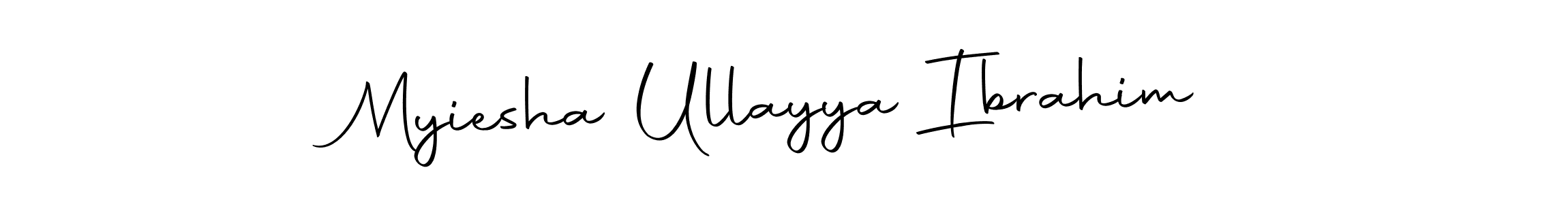 How to make Myiesha Ullayya Ibrahim signature? Autography-DOLnW is a professional autograph style. Create handwritten signature for Myiesha Ullayya Ibrahim name. Myiesha Ullayya Ibrahim signature style 10 images and pictures png