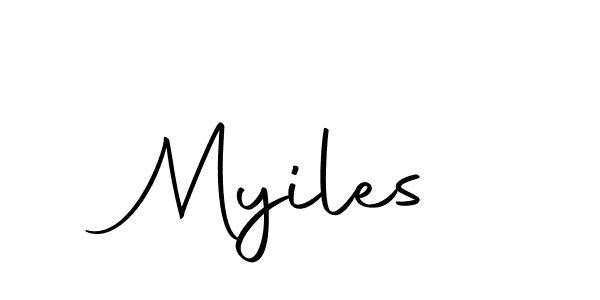 Make a beautiful signature design for name Myiles. With this signature (Autography-DOLnW) style, you can create a handwritten signature for free. Myiles signature style 10 images and pictures png