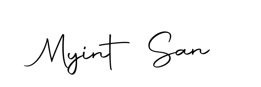 You should practise on your own different ways (Autography-DOLnW) to write your name (Myint San) in signature. don't let someone else do it for you. Myint San signature style 10 images and pictures png