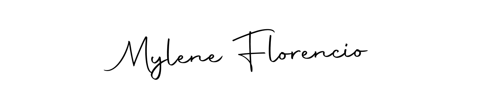 How to make Mylene Florencio signature? Autography-DOLnW is a professional autograph style. Create handwritten signature for Mylene Florencio name. Mylene Florencio signature style 10 images and pictures png