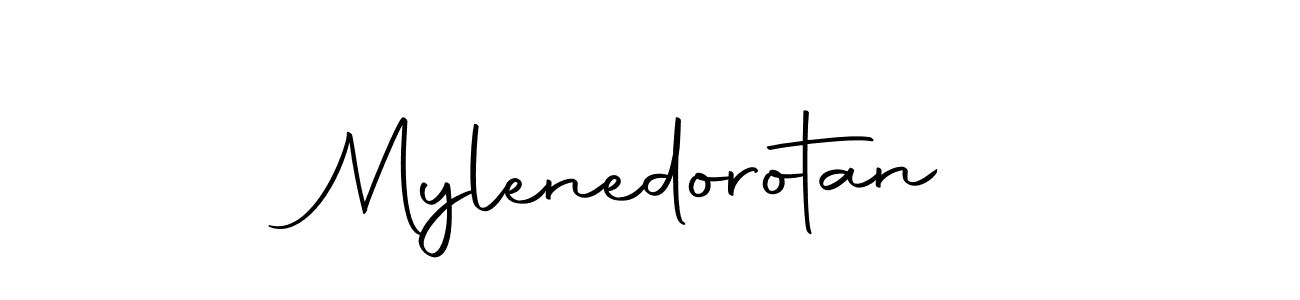 Make a beautiful signature design for name Mylenedorotan. With this signature (Autography-DOLnW) style, you can create a handwritten signature for free. Mylenedorotan signature style 10 images and pictures png