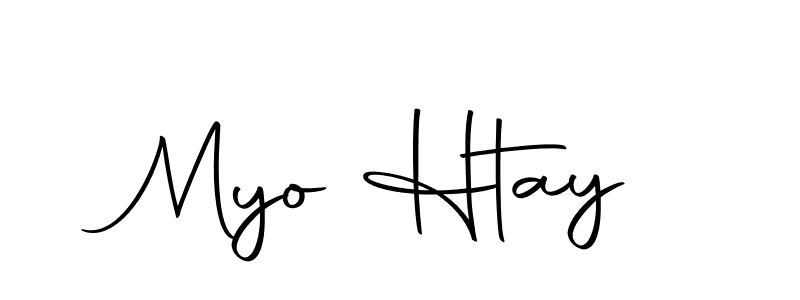 Myo Htay stylish signature style. Best Handwritten Sign (Autography-DOLnW) for my name. Handwritten Signature Collection Ideas for my name Myo Htay. Myo Htay signature style 10 images and pictures png