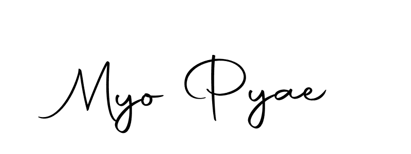 Make a beautiful signature design for name Myo Pyae. With this signature (Autography-DOLnW) style, you can create a handwritten signature for free. Myo Pyae signature style 10 images and pictures png