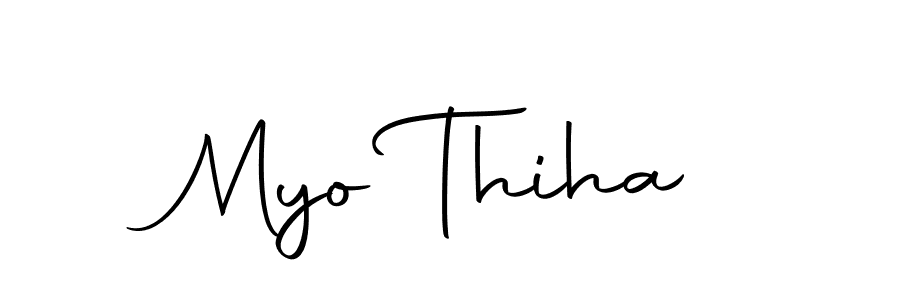 Make a beautiful signature design for name Myo Thiha. With this signature (Autography-DOLnW) style, you can create a handwritten signature for free. Myo Thiha signature style 10 images and pictures png