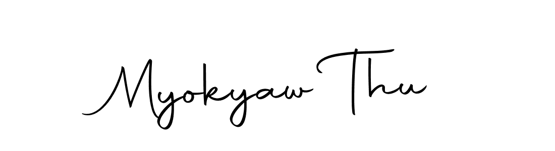 Make a beautiful signature design for name Myokyaw Thu. Use this online signature maker to create a handwritten signature for free. Myokyaw Thu signature style 10 images and pictures png